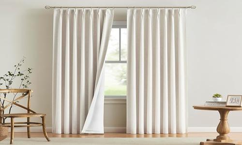 Pinch Pleated Blackout Curtain for Living Room