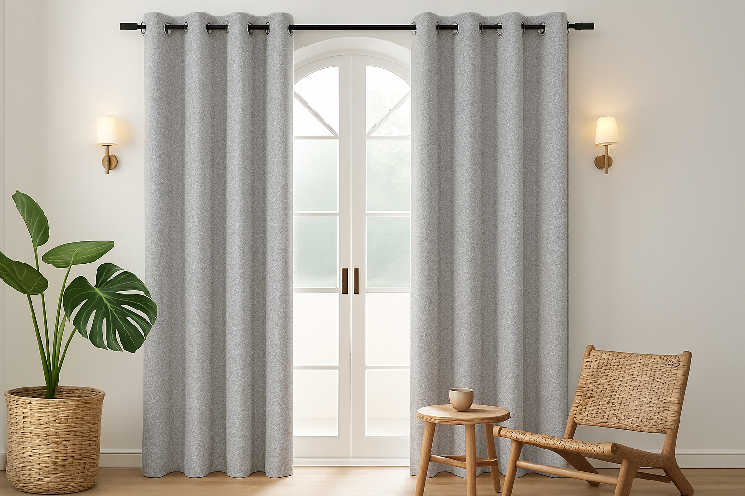 Joydeco 100% Blackout Curtains for living room