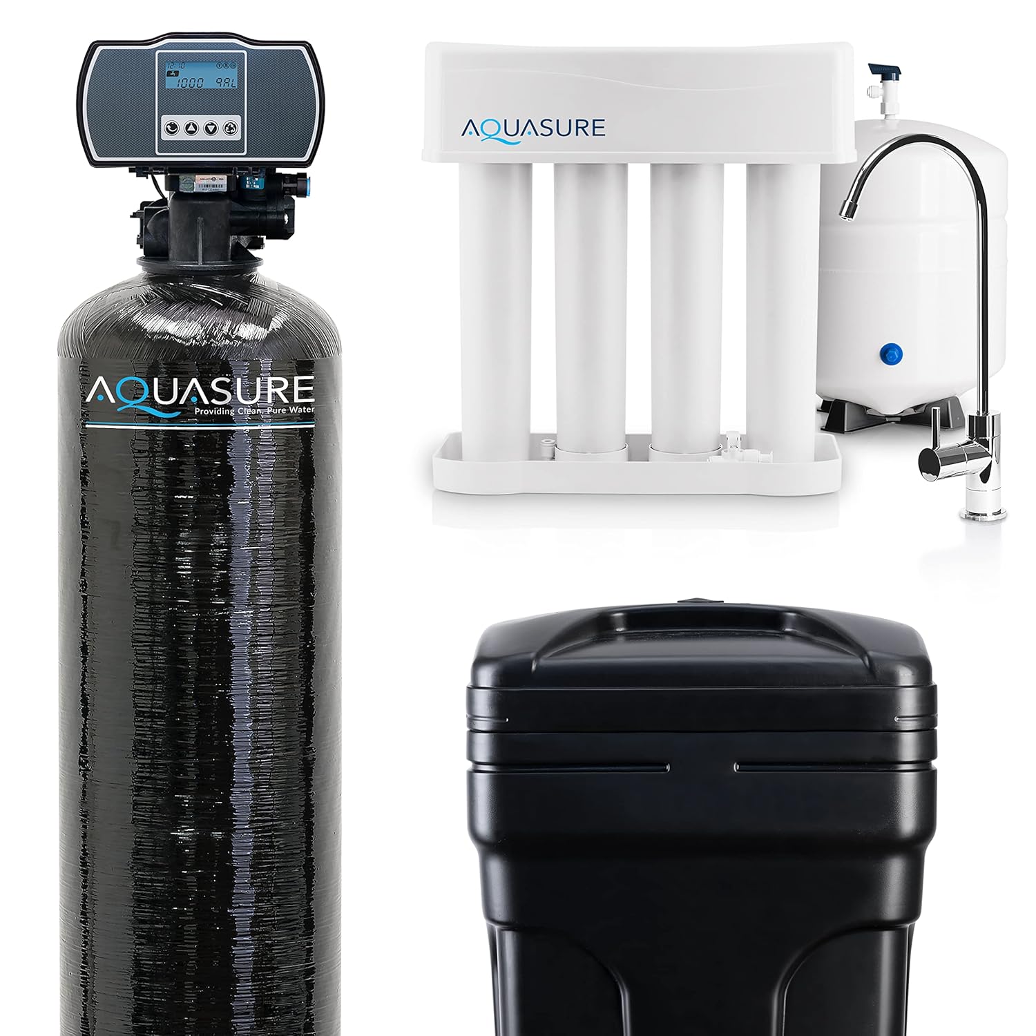 Aquasure 48,000 Grains Whole House Water Filter Bundle