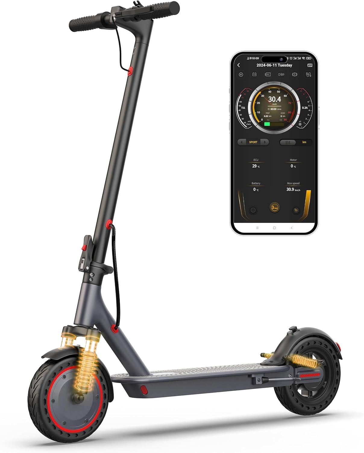 VOLPAM 10 Inches Electric Scooter,